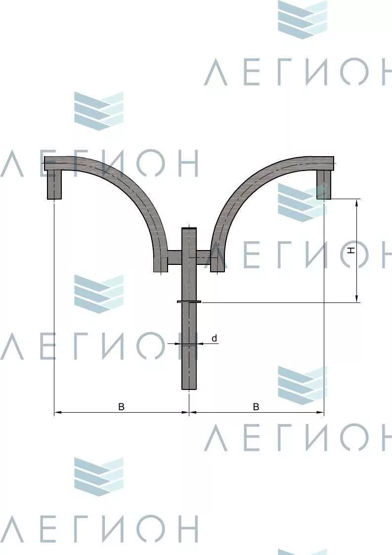 К45-0,6-0,6-1-1 кронштейн однорожковый