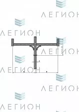 К58-0,5-0,7-1-5 кронштейн двухрожковый